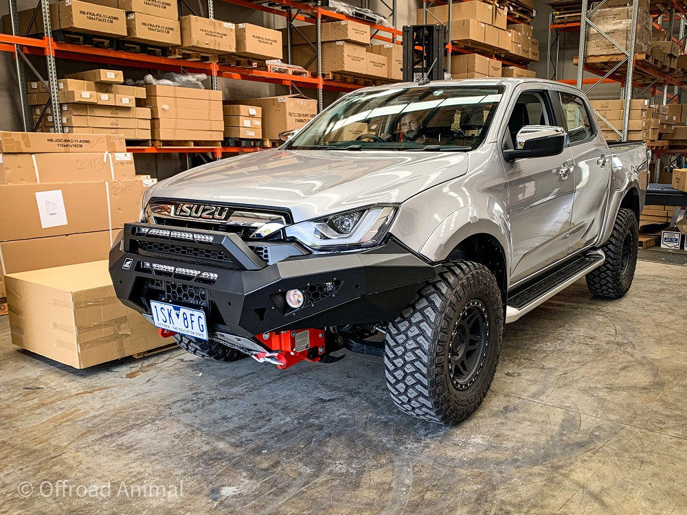 2021 Dmax Predator bar fitted with optional stealth hoop and twin light bars