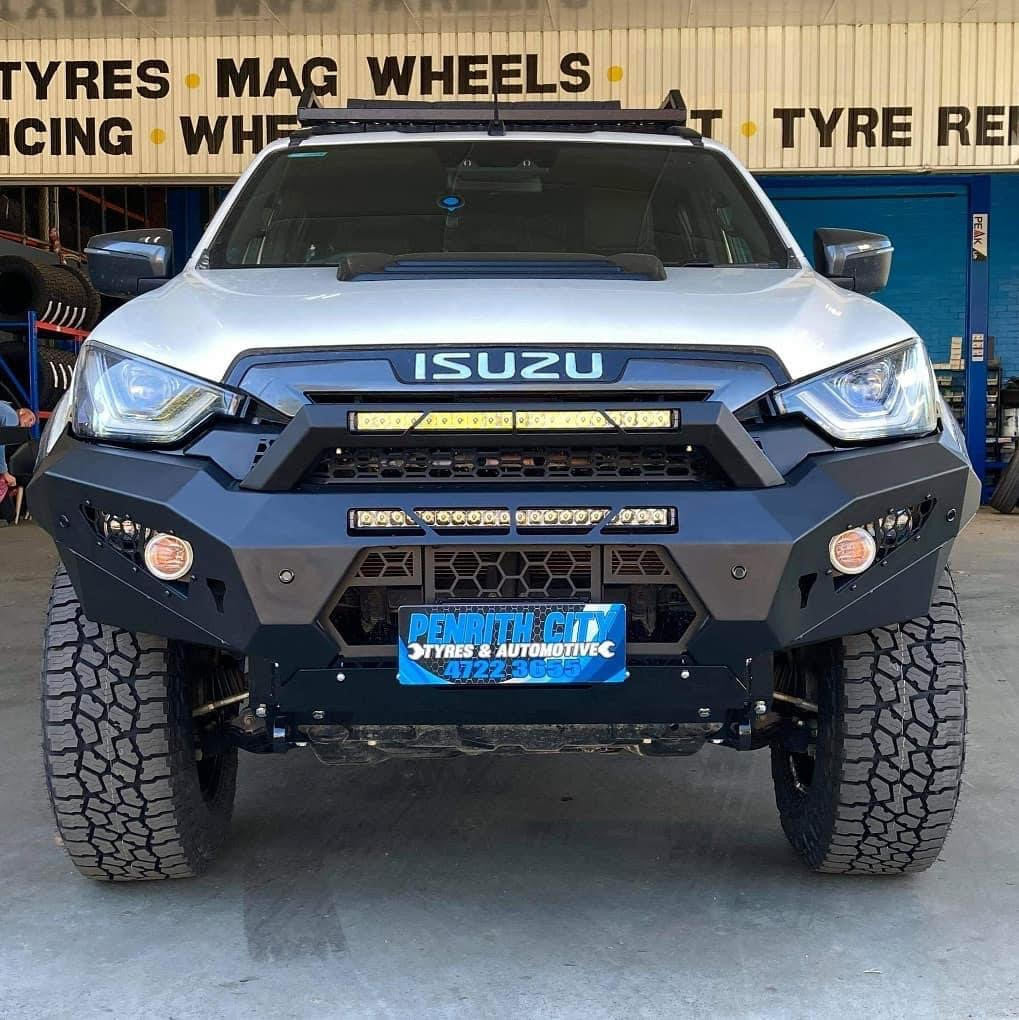 2021 Dmax Predator bar fitted with optional stealth hoop and twin light bars