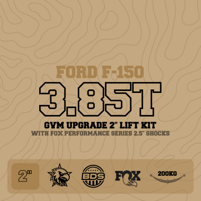 3.85T GVM Upgrade, 2" Lift with Fox 2.5", 200kg Leaf (Installed)