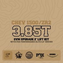 3.85T GVM Upgrade, 2" Lift with Fox 2.5", 200kg Leaf (Installed)