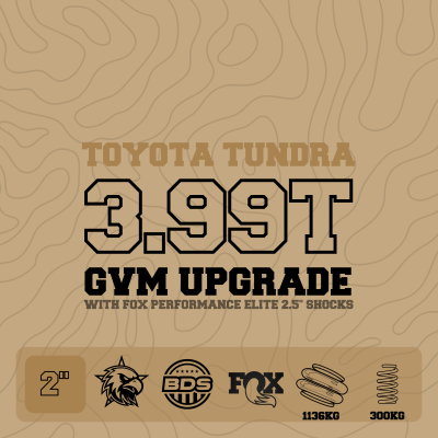 3.99T GVM Upgrade, 2" Lift with Fox 2.5" Shocks, 300kg Rear Coils (Installed)