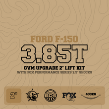 3.85T GVM Upgrade, 2" Lift with Fox 2.5" Shocks, 400kg Leaf (Installed)