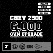 Silverado 2500 HD 6,000kg GVM Upgrade, 3" Lift, OK 2.5" Shocks, Airbags, 815kg SuperSprings