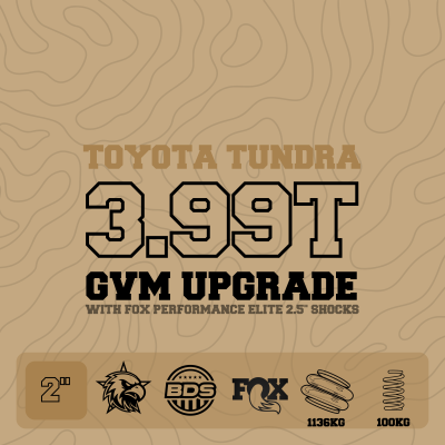 3.99T GVM Upgrade, 2" Lift with Fox 2.5" Shocks, 100kg Rear Coils (Installed)