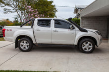 Isuzu D-Max 2012-2020 FLAT Rock Sliders / Side Steps - P/C Ally Checkerplate Tread