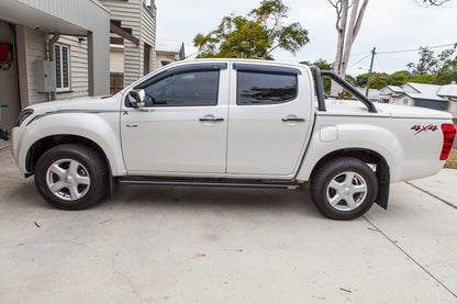 Isuzu D-Max 2012-2020 FLAT Rock Sliders / Side Steps - No Ally Step