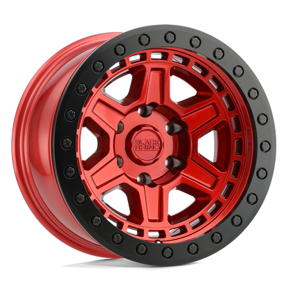 CANDY RED W/ BLACK RING & BOLT