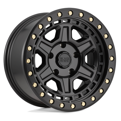 MATTE BLACK W/ BRASS BOLTS