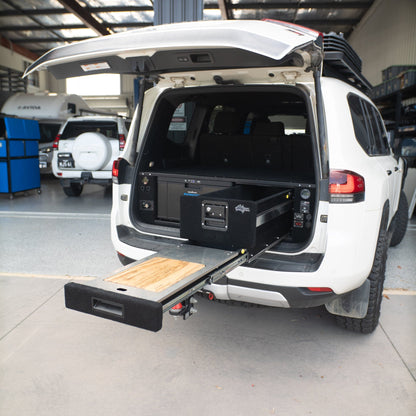 RVSS Signature Series The Evakool Weekender Plus to Suit Toyota Land Cruiser 300 Series & EvaKool 40l Drawer Fridge