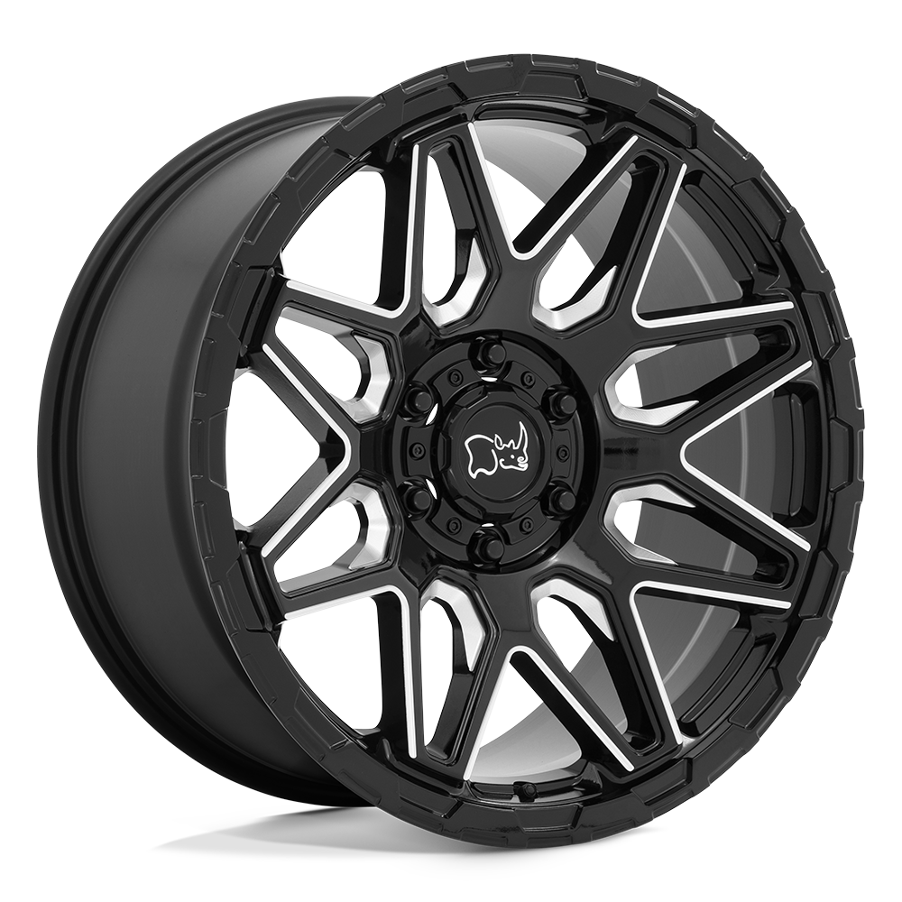 GLOSS BLACK W/ MILLED SPOKES