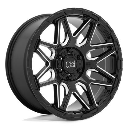 GLOSS BLACK W/ MILLED SPOKES