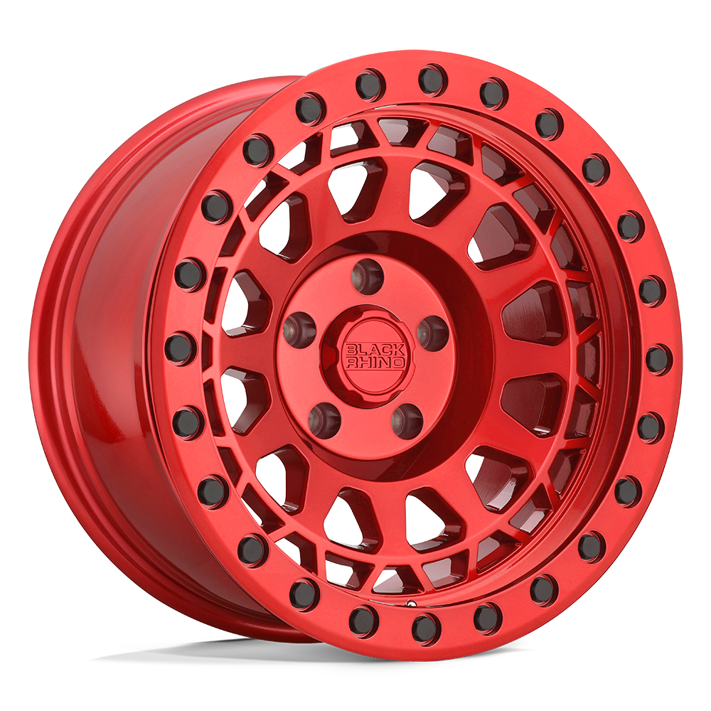 CANDY RED W/ BLACK BOLTS