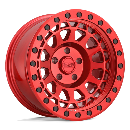 CANDY RED W/ BLACK BOLTS